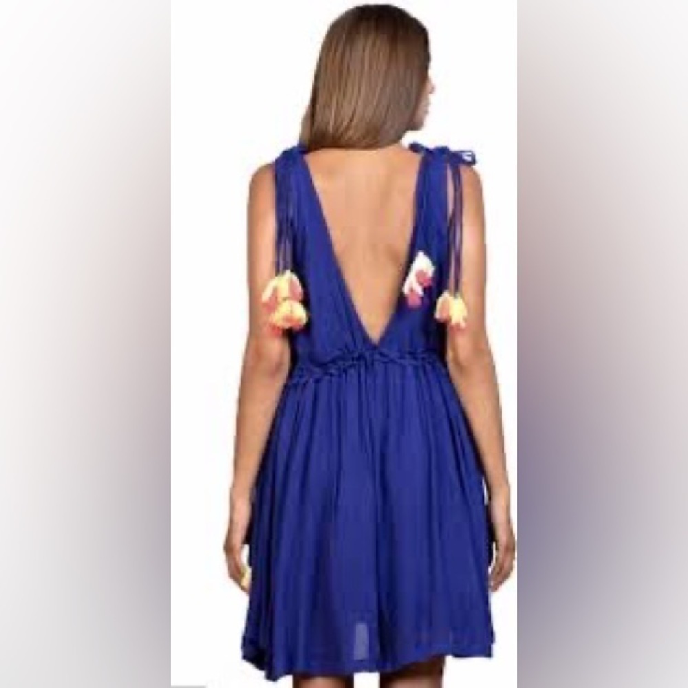 NWT M/L Anthropologie Sundress Label Brooke Tassel Coverup Dress Vacation Cruise - Picture 6 of 10